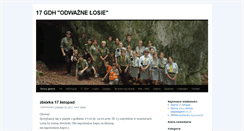 Desktop Screenshot of 17gdh.szczep.pl